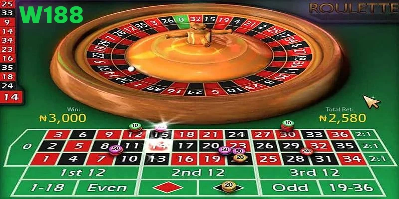 Cách chơi Roulette tại W188 đơn giản, truy cập nhanh chóng.